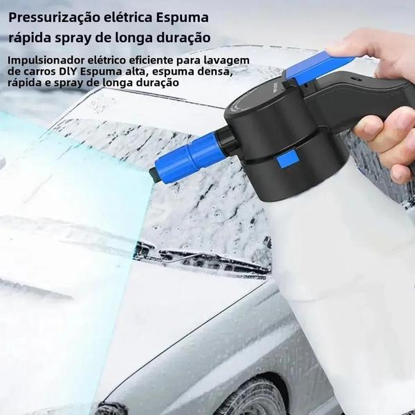 Imagem de Pote de Spray Elétrico para Lavagem de Carro - Espuma Alta e Lavadora de Alta Pressão