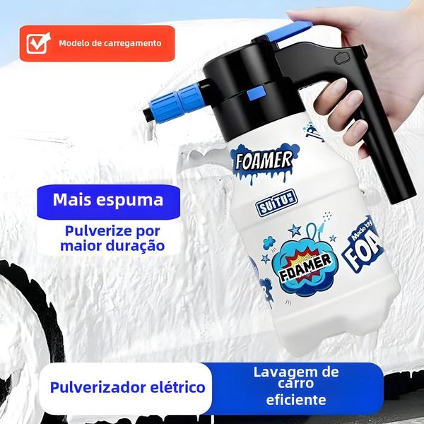 Imagem de Pote de Spray Elétrico para Lavagem de Carro - Espuma Alta e Lavadora de Alta Pressão