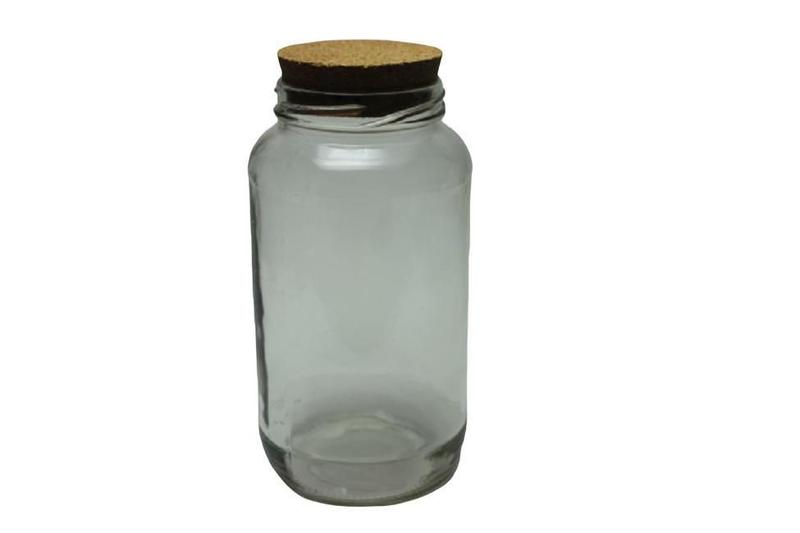 Pote De Vidro 830Ml Com Rolha/Cortiça Kit Com 12Un - JOIMAR Imagem de Pote De Vidro 830Ml Com Rolha/Cortiça Kit Com 12Un