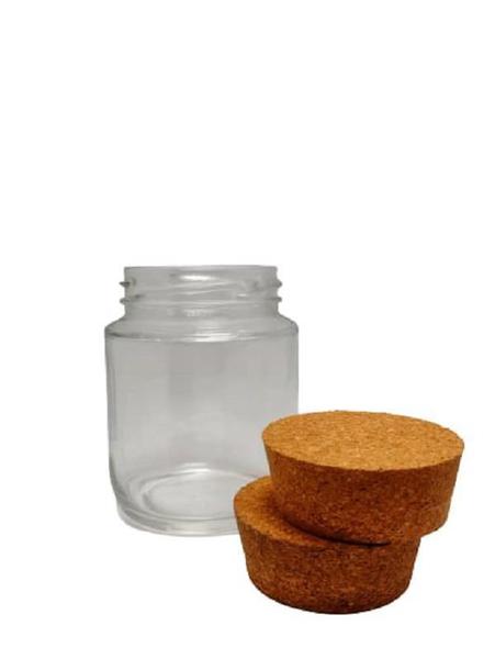 Pote De Vidro Belém 240 Ml Com Rolha De Cortiça - 12 Un - Joimar Embalagens Imagem de Pote De Vidro Belém 240 Ml Com Rolha De Cortiça - 12 Un