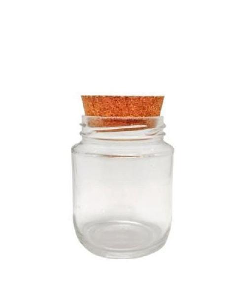 Pote De Vidro Belém 240 Ml Com Rolha De Cortiça - 12 Un - Joimar Embalagens Imagem de Pote De Vidro Belém 240 Ml Com Rolha De Cortiça - 12 Un