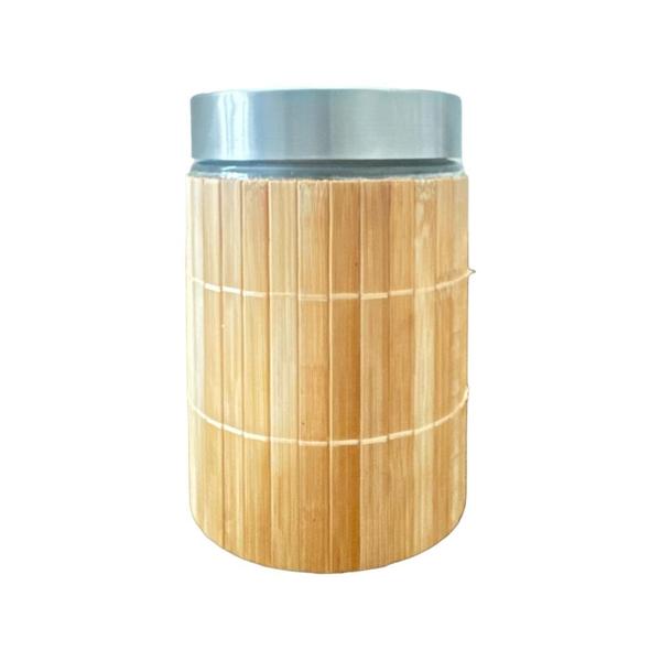 Imagem de Pote de Vidro Revestido de Bambu - 1200ML