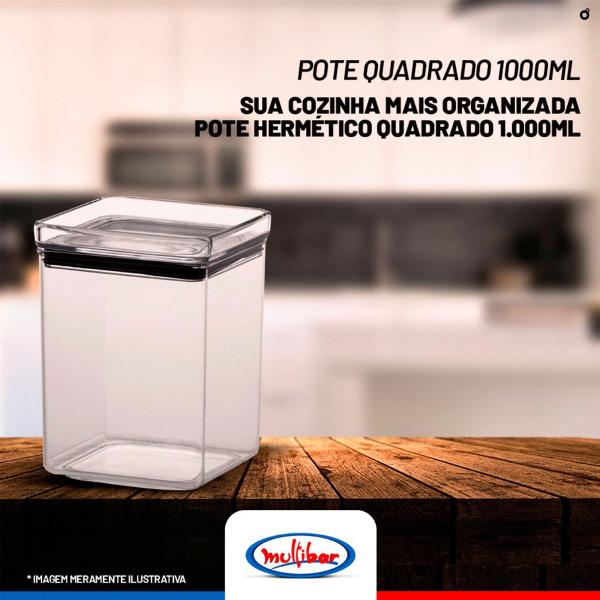 Imagem de Pote Hermetic Lumini Quadrado 1000 ml Paramount