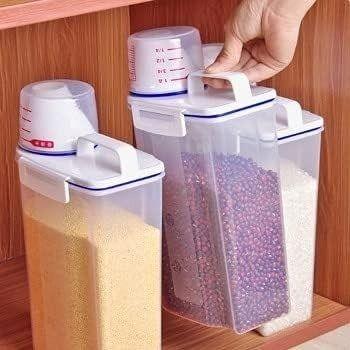 Pote Hermético 1,5L com Medidor de Precisão Cozinhe como um Chef - Armazenamento de Alimento Imagem de Pote Hermético 1,5L com Medidor de Precisão Cozinhe como um Chef