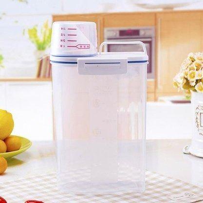 Pote Hermético 1,5L com Medidor de Precisão Cozinhe como um Chef - Armazenamento de Alimento Imagem de Pote Hermético 1,5L com Medidor de Precisão Cozinhe como um Chef