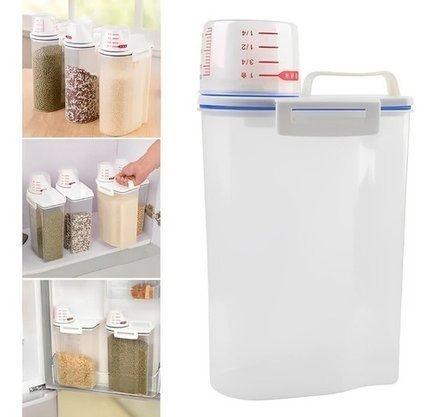 Pote Hermético 1,5L com Medidor de Precisão Cozinhe como um Chef - Armazenamento de Alimento Imagem de Pote Hermético 1,5L com Medidor de Precisão Cozinhe como um Chef