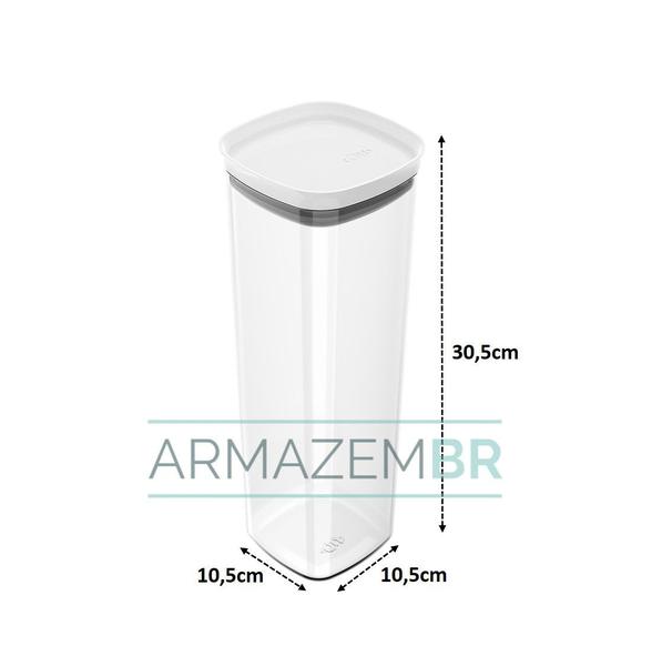 Imagem de Pote Hermético 2l Porta Alimento Mantimento Com Tampa Cozinha Block - OB 400 Ou