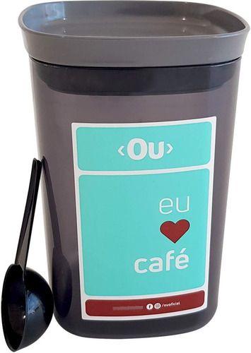 Imagem de Pote Hermético Café Porta Mantimentos Pote Plástico 1 Litro