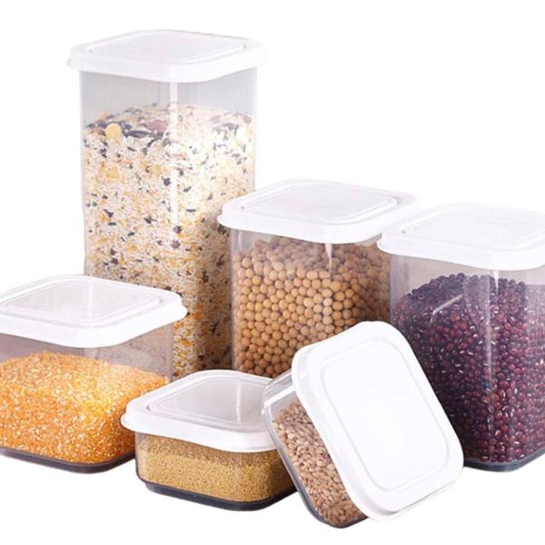 Pote Hermético Mantimento Cozinha 9 Peças - XDX Imagem de Pote Hermético Mantimento Cozinha 9 Peças