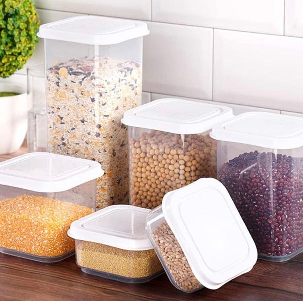 Pote Hermético Mantimento Cozinha 9 Peças - XDX Imagem de Pote Hermético Mantimento Cozinha 9 Peças