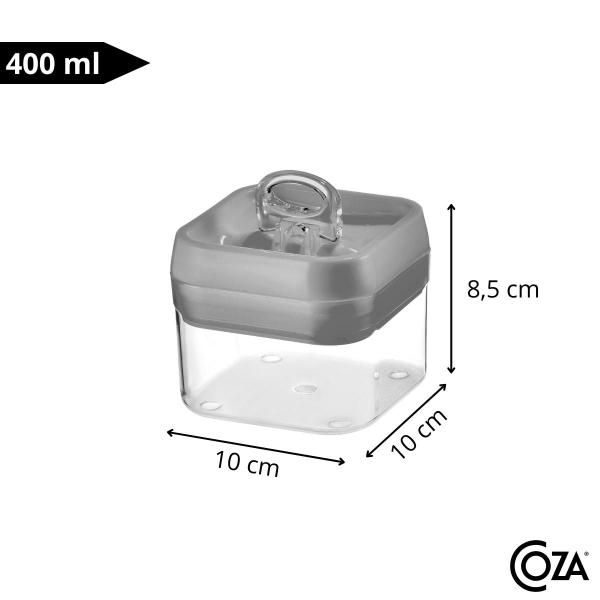 Imagem de Pote Hermético Mantimento Flip Com Trava 400 ml Coza