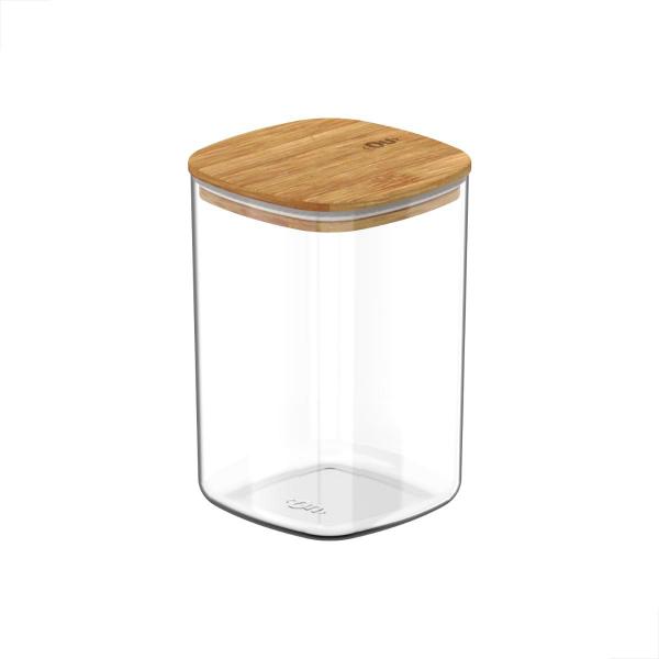 Pote Hermético Organizador Retangular 1litro Natural Ou Imagem de Pote Hermético Organizador Retangular 1litro Natural Ou
