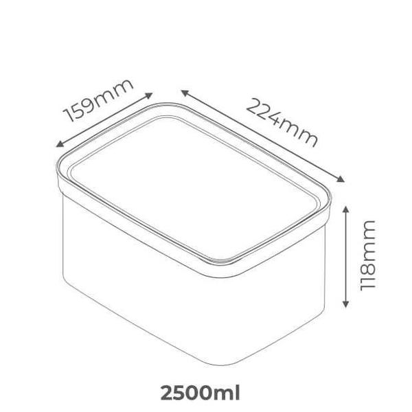 Imagem de Pote Hermético para Feijão e Armazenamentos 2500ml Acrilico