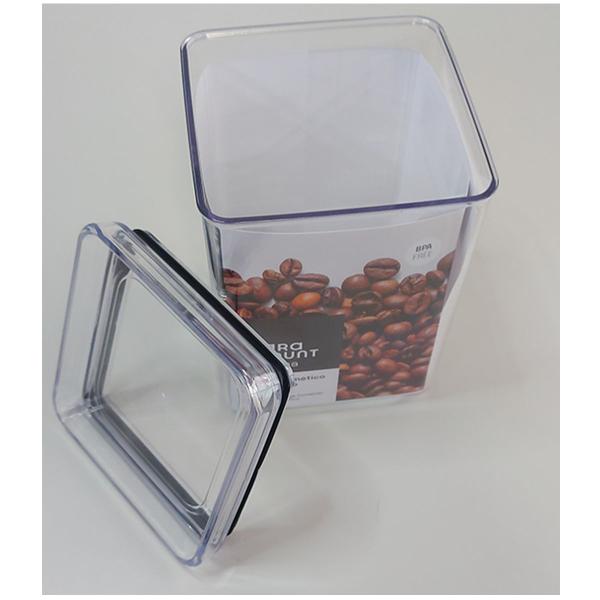 Pote Hermético Quadrado Conserva 1000ml Lumini REF 1162 - PARAMOUNT Imagem de Pote Hermético Quadrado Conserva 1000ml Lumini REF 1162