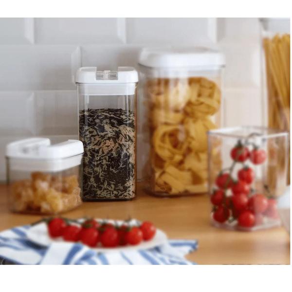 Pote Hermético Quadrado Flip Tite 500Ml - Bono Imagem de Pote Hermético Quadrado Flip Tite 500Ml - Bono
