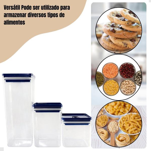 Imagem de Pote Kit Organizador Hermético  para alimentos 5 Litros