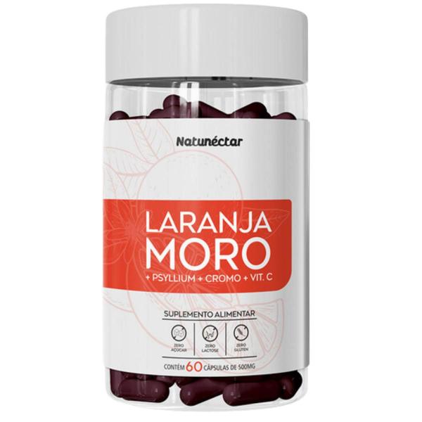 Imagem de Pote Laranja Moro Suplemento Alimentar Natural 60 Capsulas Extrato Premium Thermo Natunectar