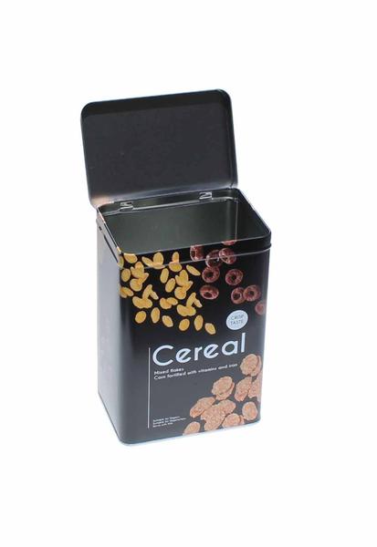 Pote Lata Porta Mantimentos Em Metal Quadrado Para Cereal - Martiplast Imagem de Pote Lata Porta Mantimentos Em Metal Quadrado Para Cereal