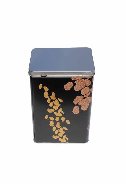 Pote Lata Porta Mantimentos Em Metal Quadrado Para Cereal - Martiplast Imagem de Pote Lata Porta Mantimentos Em Metal Quadrado Para Cereal