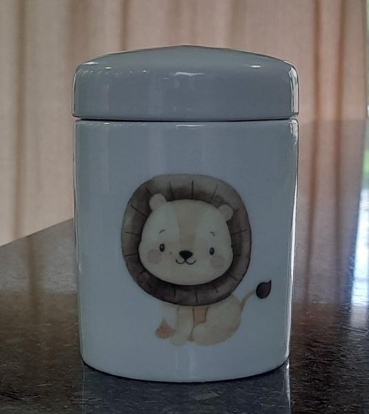 Imagem de Pote Maior para Kit higiene bebê Safari - Peça Porcelana