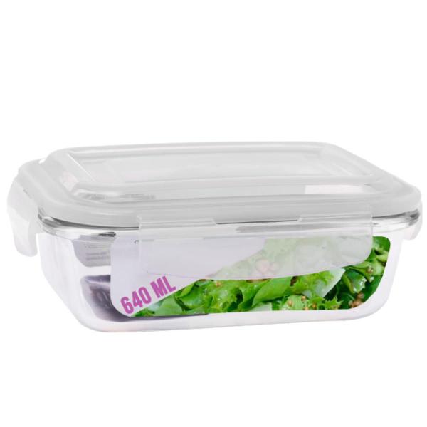 Pote Mantimento Alimentos 640ml Vidro Tampa Silicone - 8 Un - Casa Linda Imagem de Pote Mantimento Alimentos 640ml Vidro Tampa Silicone - 8 Un