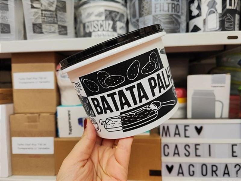 Pote Mantimentos Batata Palha Tupper Caixa Pop Box 210 G - Tupperware Imagem de Pote Mantimentos Batata Palha Tupper Caixa Pop Box 210 G