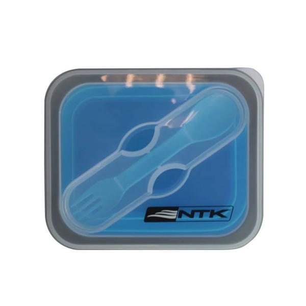 Pote Marmita de Silicone Retratil com Garfo 700ml Mini Bento Nautika Imagem de Pote Marmita de Silicone Retratil com Garfo 700ml Mini Bento Nautika