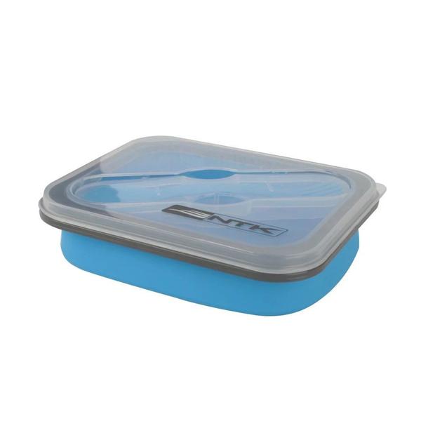 Pote Marmita de Silicone Retratil com Garfo 700ml Mini Bento Nautika Imagem de Pote Marmita de Silicone Retratil com Garfo 700ml Mini Bento Nautika