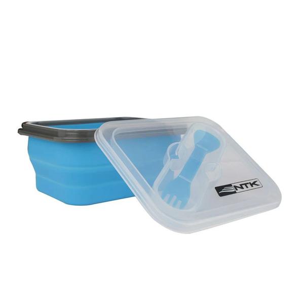Pote Marmita de Silicone Retratil com Garfo 700ml Mini Bento Nautika Imagem de Pote Marmita de Silicone Retratil com Garfo 700ml Mini Bento Nautika
