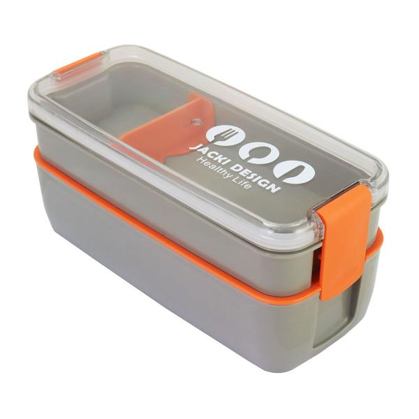 Pote Marmita Divisória Interna 2 Andares Compartimentos Hermética BPA Free 750 ML - Jacki Design Imagem de Pote Marmita Divisória Interna 2 Andares Compartimentos Hermética BPA Free 750 ML