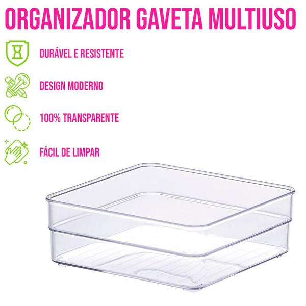 Imagem de Pote Multiuso Organizador Gaveta Porta Objeto Joias Modular