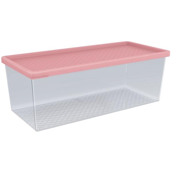 Pote Organizador Multiuso 4,5L Geladeira Cozinha Acrílico Translúcido C/ Tampa - Uz Utilidades Imagem de Pote Organizador Multiuso 4,5L Geladeira Cozinha Acrílico Translúcido C/ Tampa