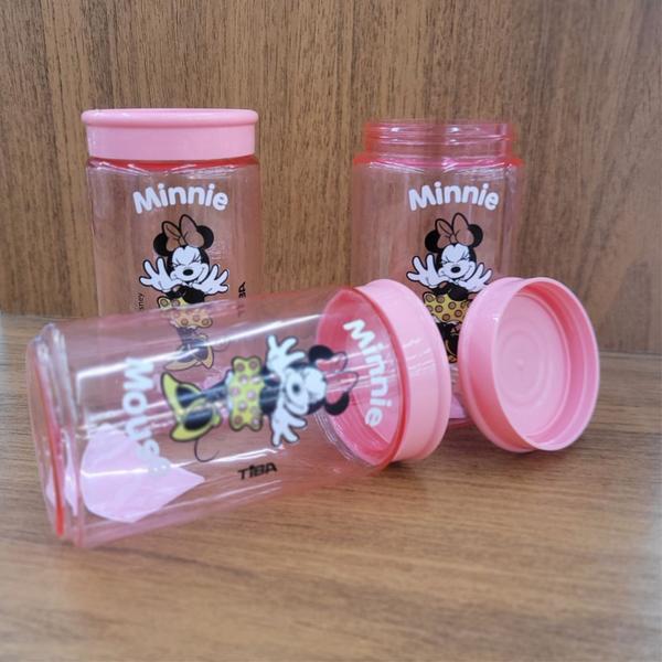 Imagem de Pote Organizador Multiuso Rosa 350ml Minnie Mouse Disney 12cm - Tiba