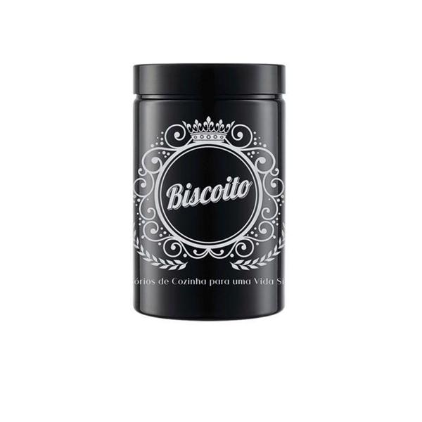 Imagem de Pote P/ Biscoito Classic Preto 1500ml - Bandeirante