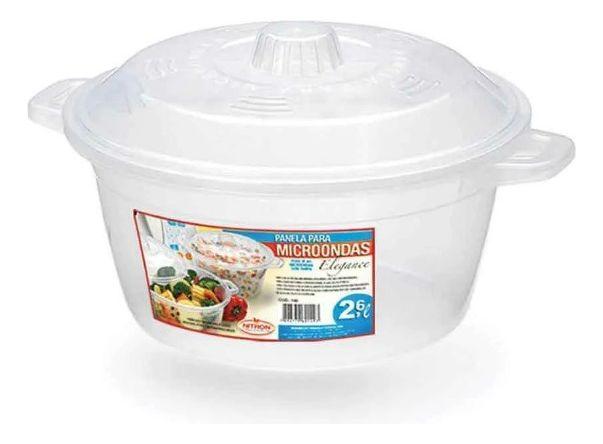 Imagem de Pote P/ Fazer Arroz Legumes De Micro-ondas 2,6l Elegance Cor Transparente