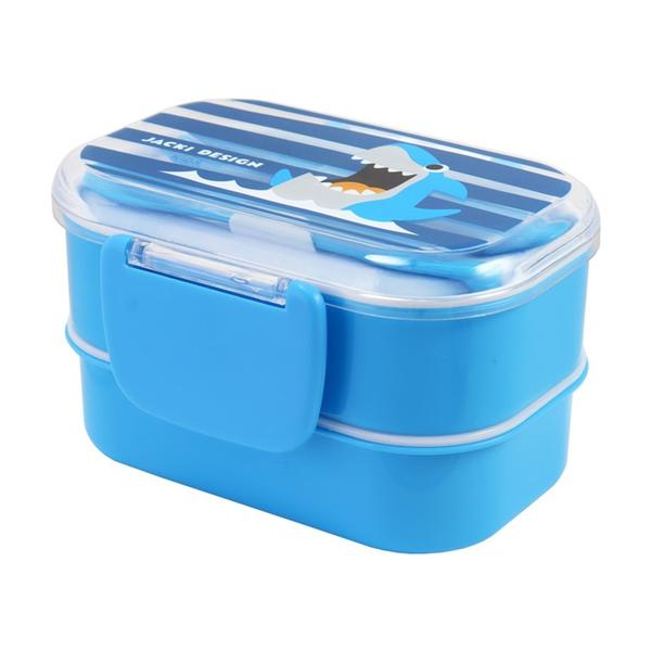 Pote p/ Lanche de 2 Andares Infantil 400ml Jacki Design - Pimpolho Azul Imagem de Pote p/ Lanche de 2 Andares Infantil 400ml Jacki Design - Pimpolho Azul
