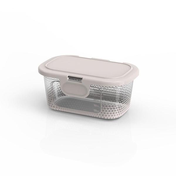 Imagem de Pote Para Alimentos Com Tampa Fixa 350 Ml Transp. Bpa Free