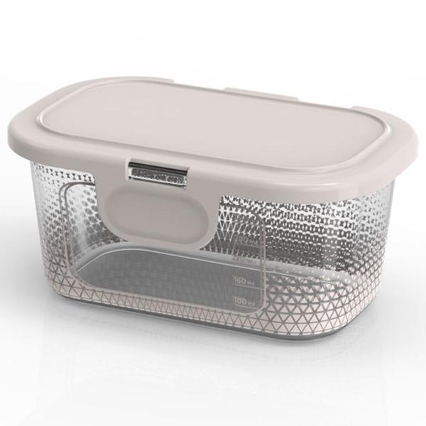 Pote Para Alimentos Com Tampa Fixa 350 Ml Transp. BPa Free - Potte Imagem de Pote Para Alimentos Com Tampa Fixa 350 Ml Transp. BPa Free