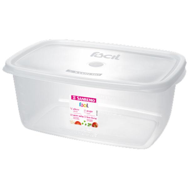 Pote Para Alimentos Organizador 3,2 L Transparente Com Tampa - SANREMO Imagem de Pote Para Alimentos Organizador 3,2 L Transparente Com Tampa