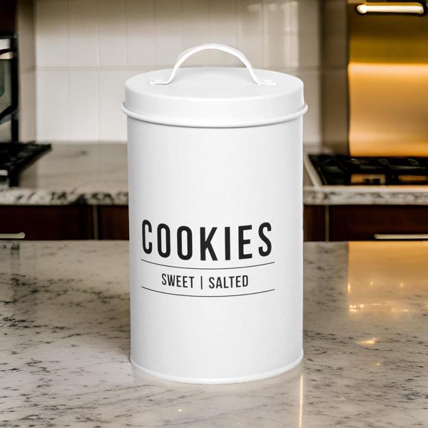 Imagem de Pote para biscoito manhattan 1,6l branco hauskraft