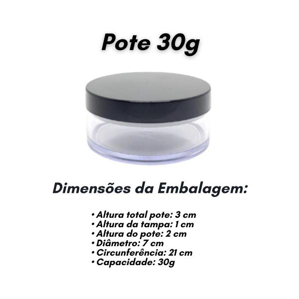 Imagem de Pote Para Creme Vazio Sombra, Pomadas Amostras 30g Luxo 10un