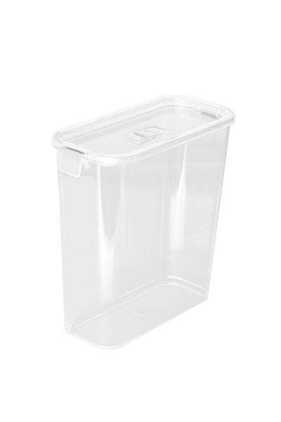 Imagem de Pote Para Mantimentos Arroz Grãos Multiuso Com Tampa 3390ml Branco