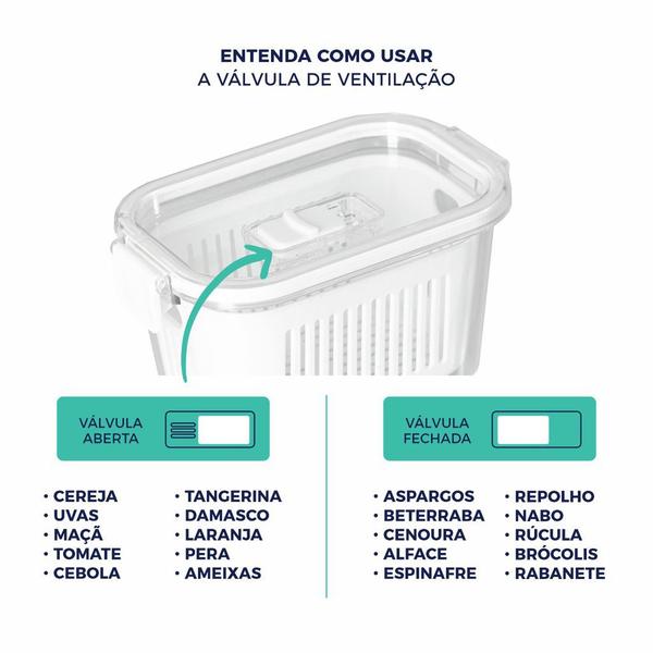 Imagem de Pote Para Mantimentos Slim Multiuso Com Cesta 1360ml Cinza