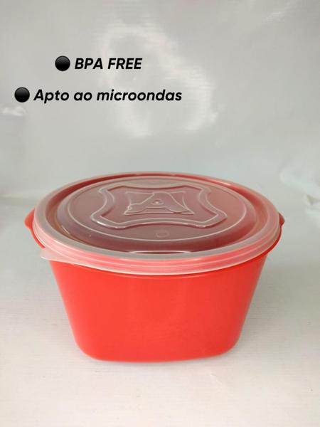 Imagem de Pote Plástico Free Bpa Multi Uso Vasilha 10L Vermelho An0935