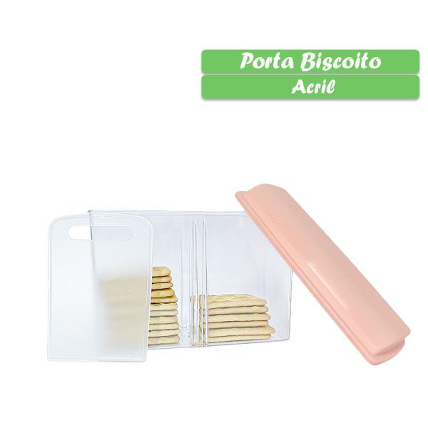 Imagem de Pote Porta Biscoito Bolacha Design Decorativo Organizador Com Divisória Alimentos Cozinha Multiuso