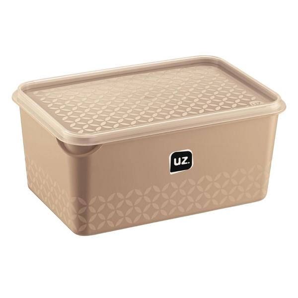 Pote Porta Mantimentos Retangular Transparente Multiuso 2L UZ - Uz Utilidades Imagem de Pote Porta Mantimentos Retangular Transparente Multiuso 2L UZ