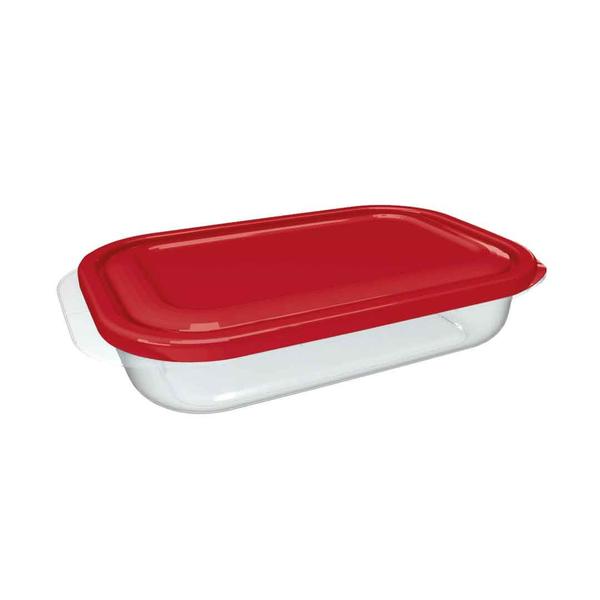 Pote raso retangular m.995 ml natural - Nitron Imagem de Pote raso retangular m.995 ml natural