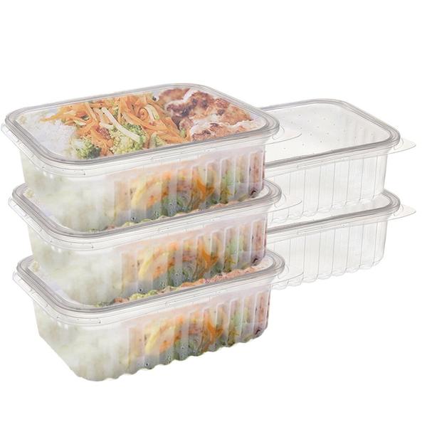 Pote Retangular 500ml Embalagem Marmita Fitness 120un Atacado - Prafesta Imagem de Pote Retangular 500ml Embalagem Marmita Fitness 120un Atacado