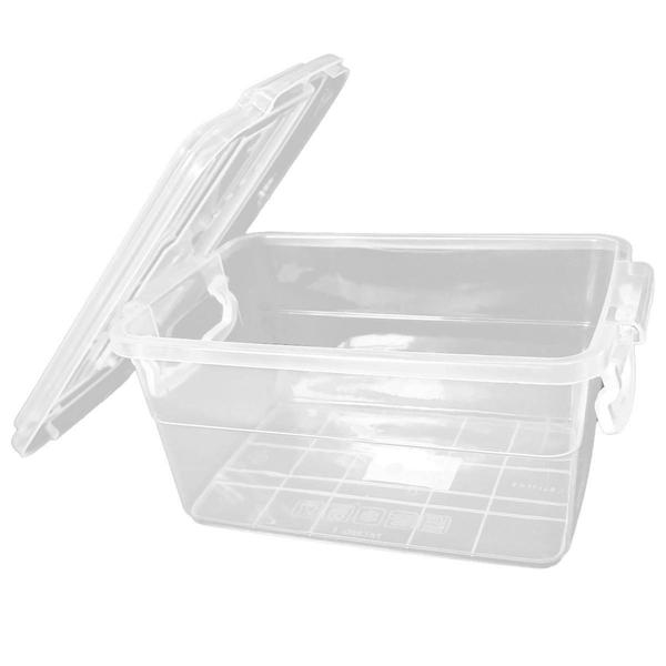 Pote Retangular Wave Prime 1,8 L Tampa com Trava para Guardar Alimentos - MB Imagem de Pote Retangular Wave Prime 1,8 L Tampa com Trava para Guardar Alimentos - MB