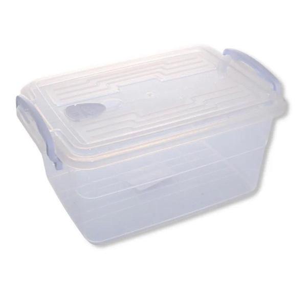 Pote Retangular Wave Prime 1,8 L Tampa com Trava para Guardar Alimentos - MB Imagem de Pote Retangular Wave Prime 1,8 L Tampa com Trava para Guardar Alimentos - MB